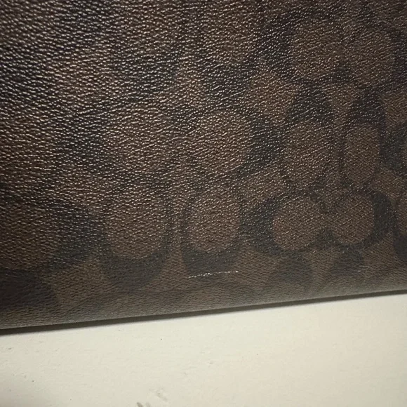 Coach Signature Brown and Black Tote Bag with Wallet - Picture 8 of 8